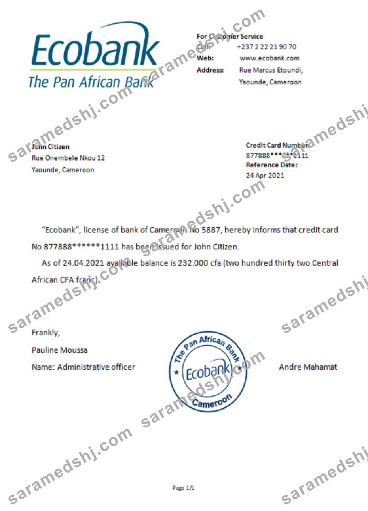 Cameroon_Ecobank_reference